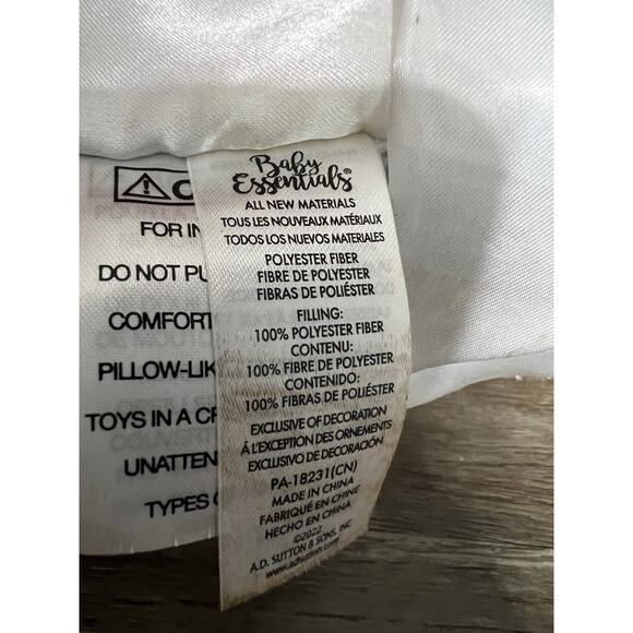 Baby Essentials Puppy with Geometric Blanket Lovey - Picture 4 of 5